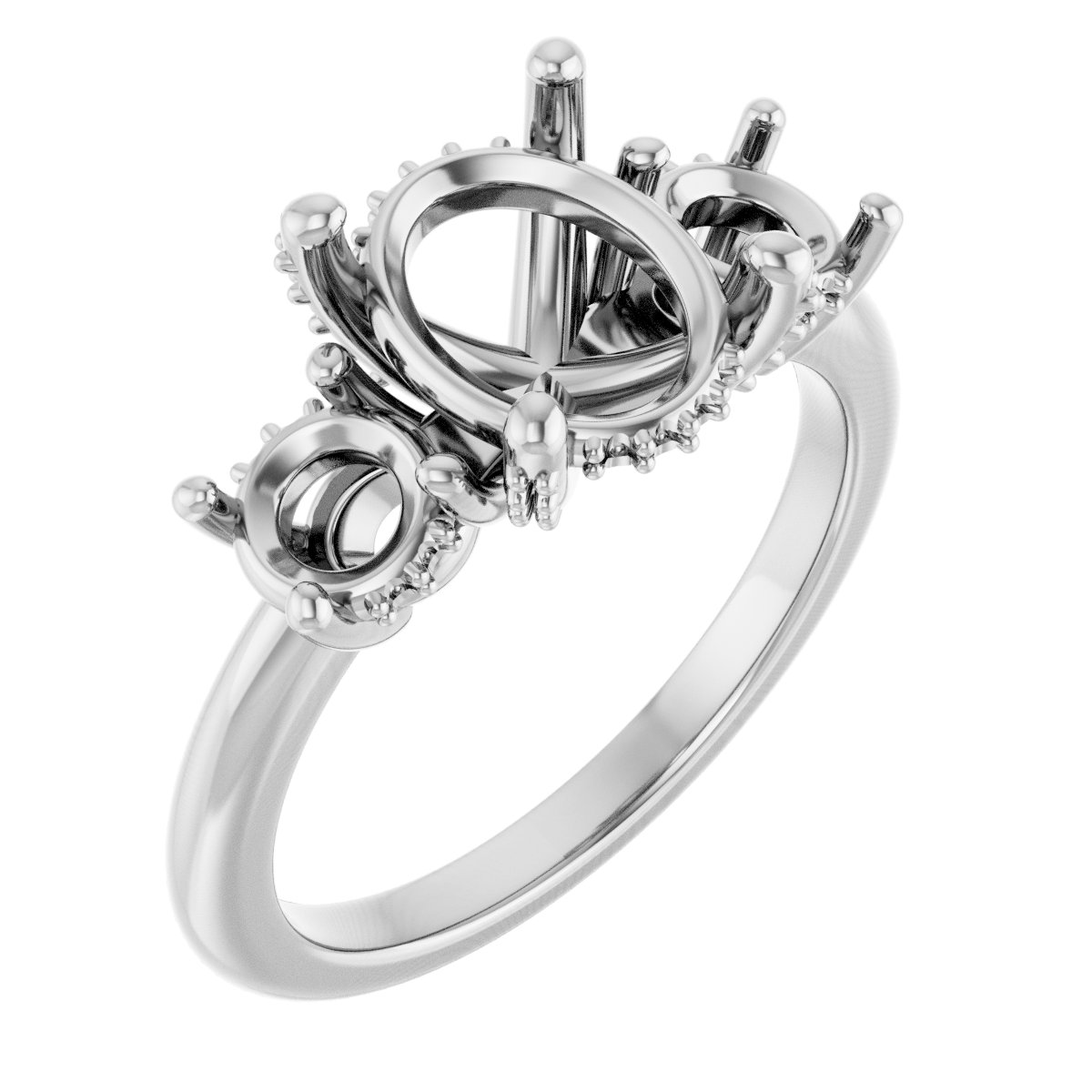 Hidden Halo-Style Engagement Ring