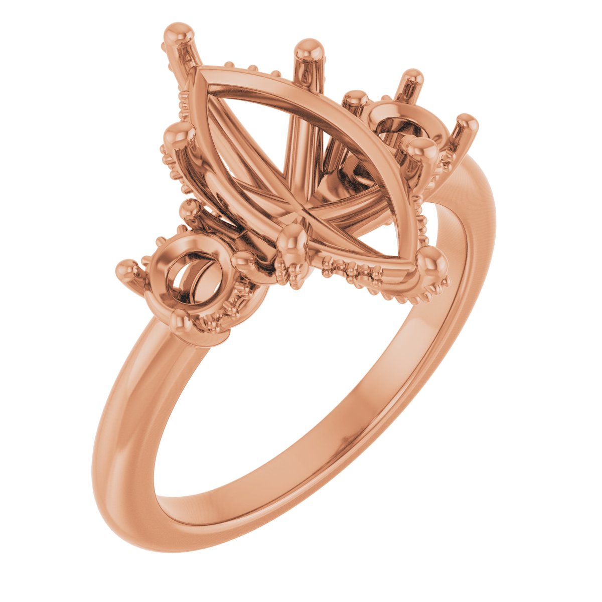 Hidden Halo-Style Engagement Ring