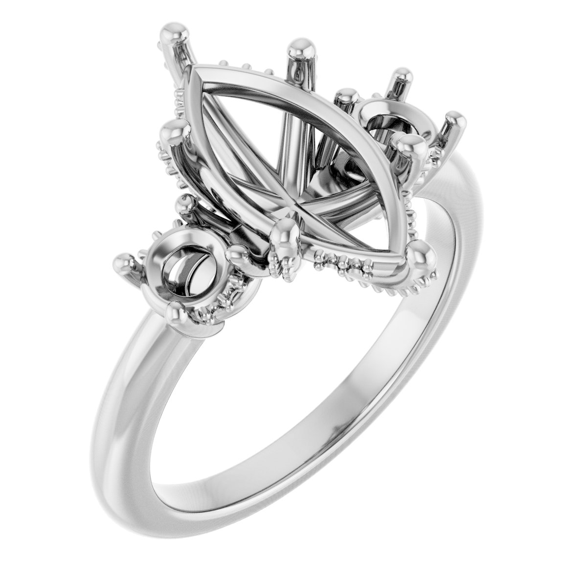 Hidden Halo-Style Engagement Ring