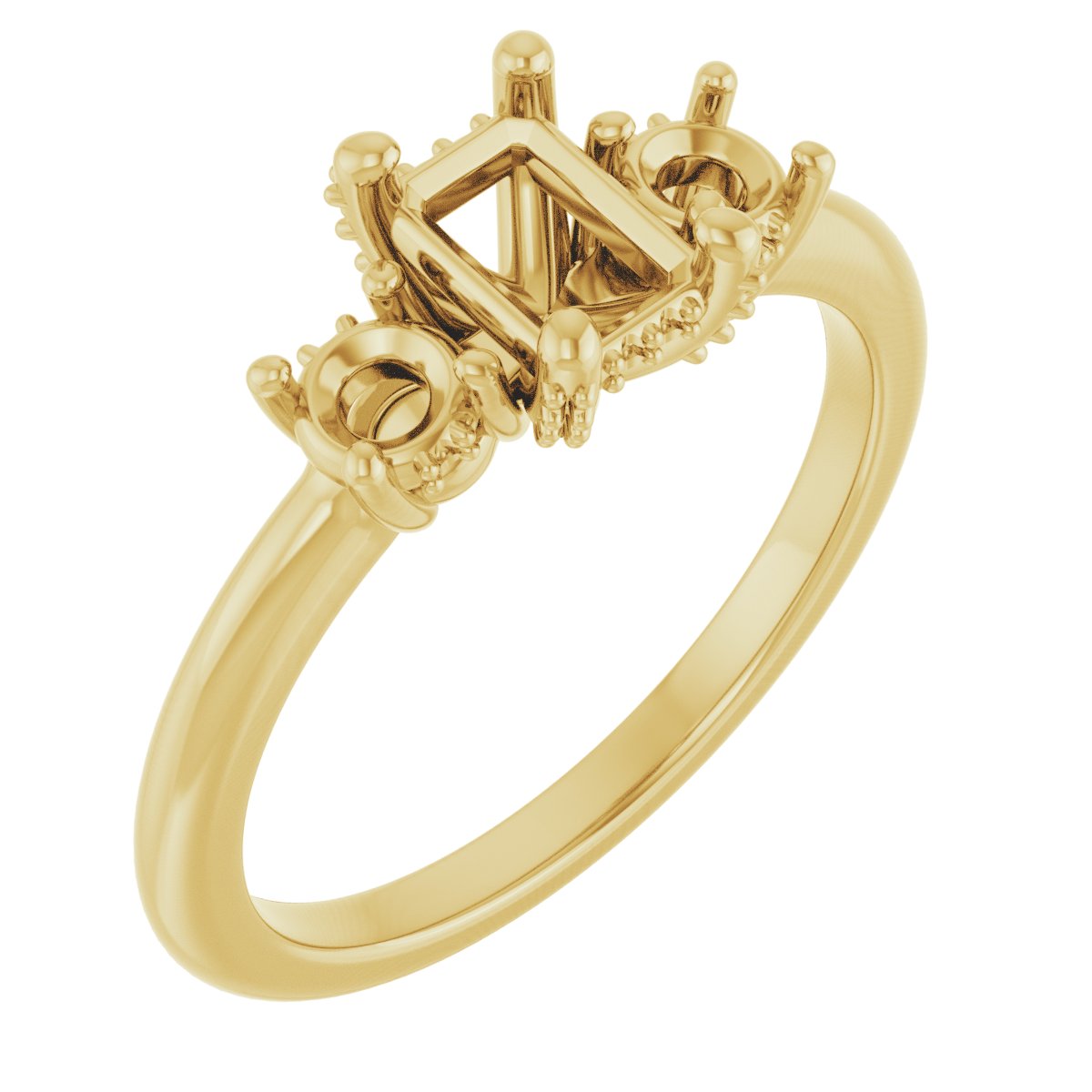 Hidden Halo-Style Engagement Ring