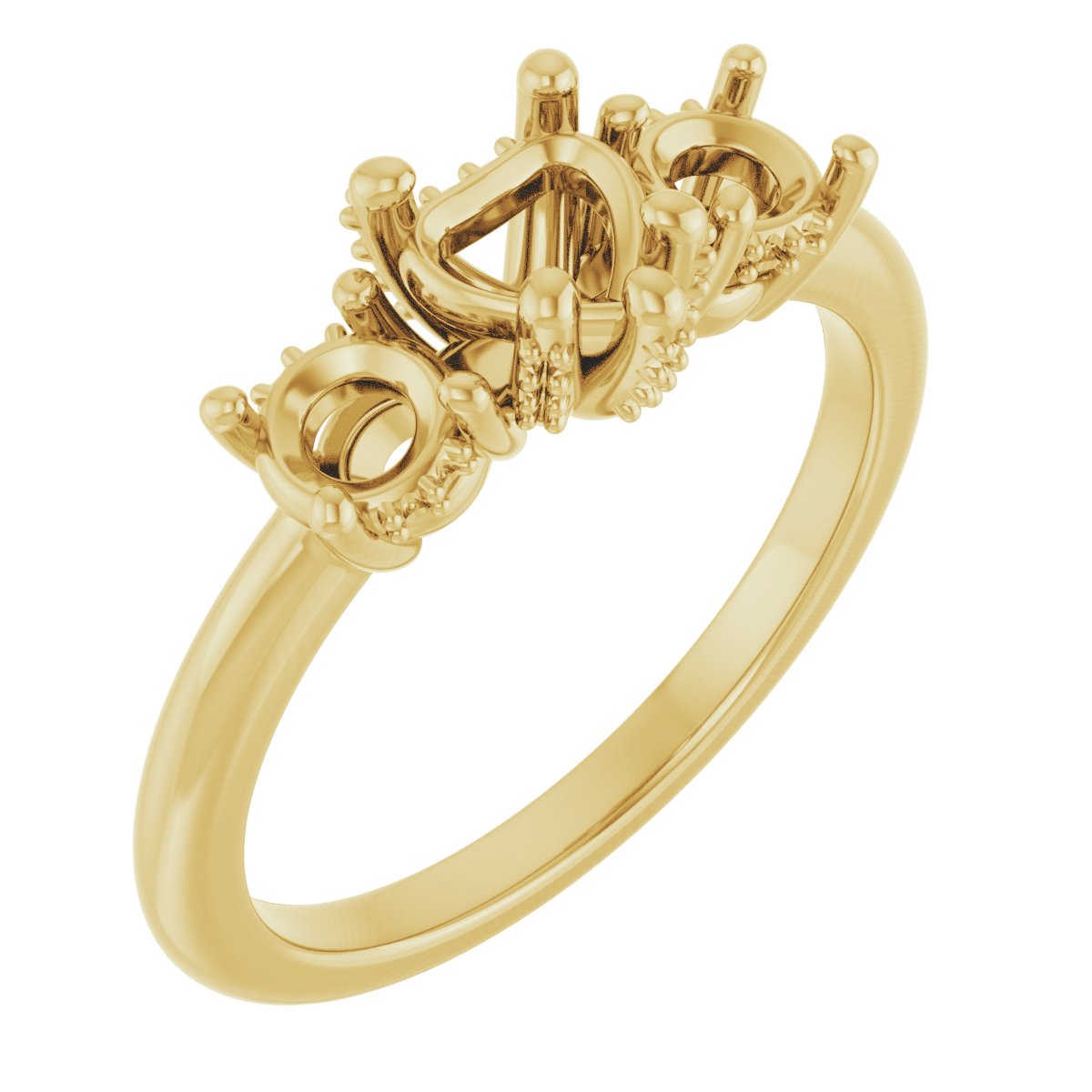 Hidden Halo-Style Engagement Ring