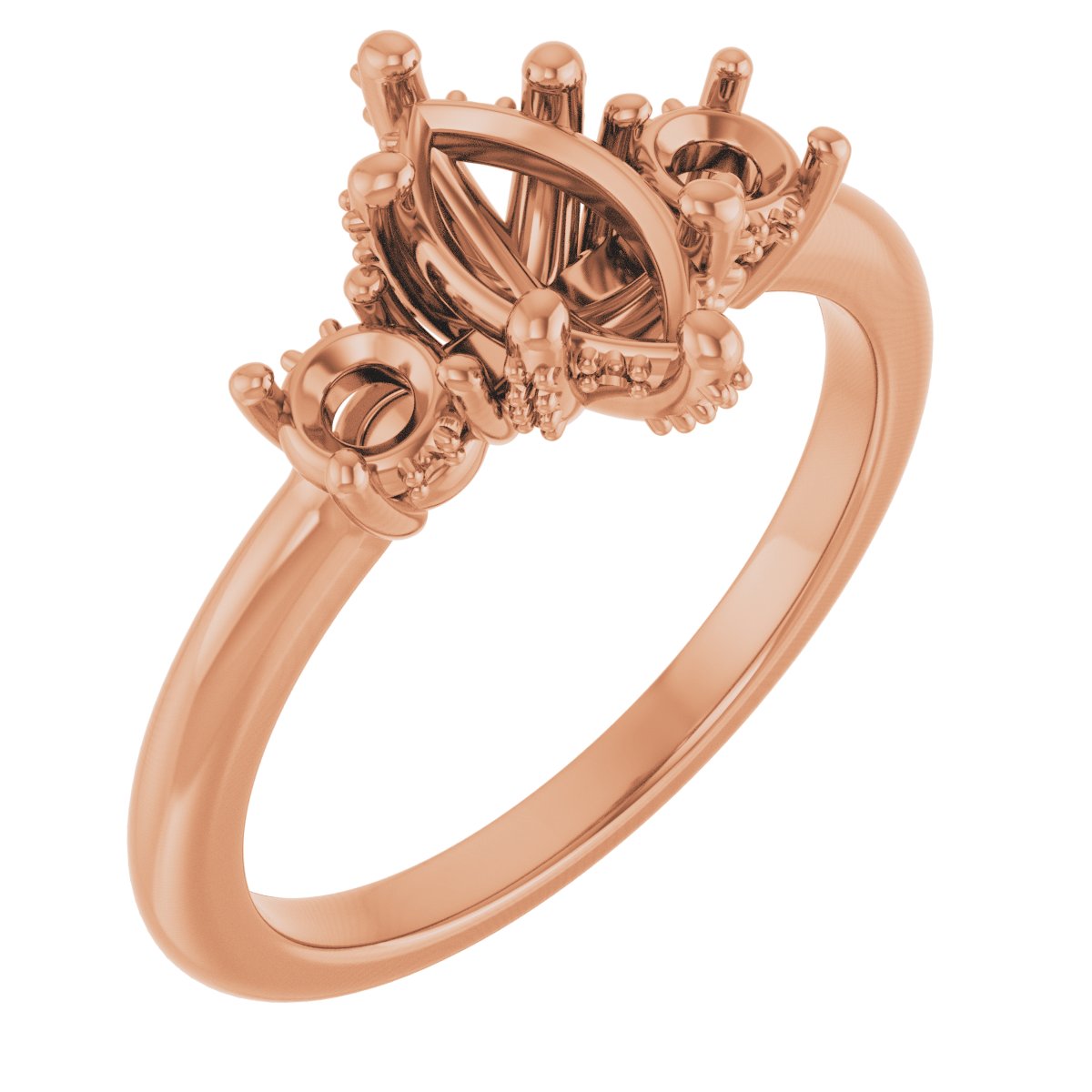 Hidden Halo-Style Engagement Ring