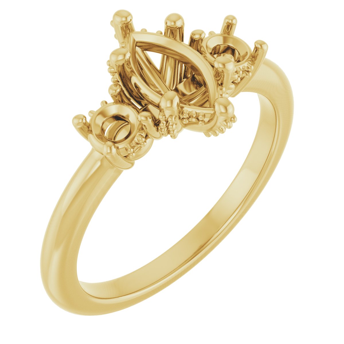 Hidden Halo-Style Engagement Ring