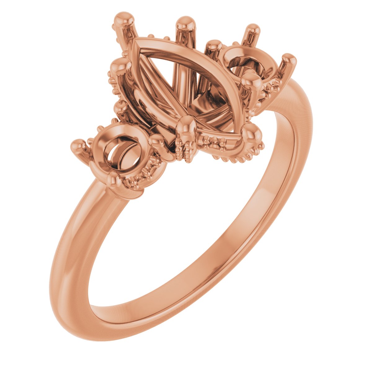 Hidden Halo-Style Engagement Ring