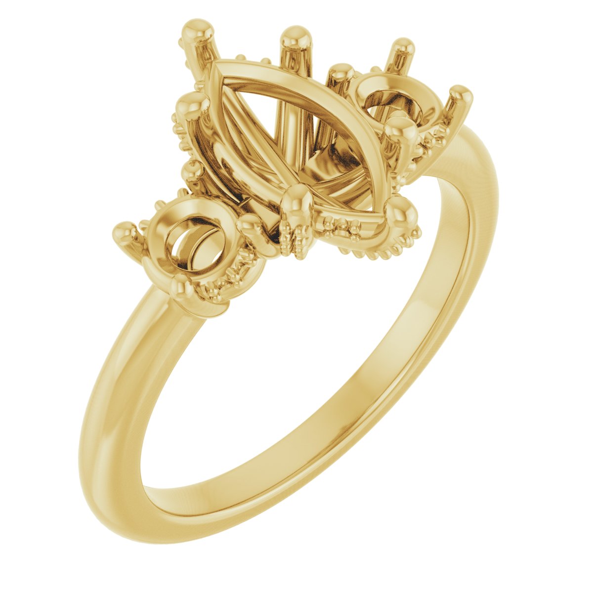 Hidden Halo-Style Engagement Ring