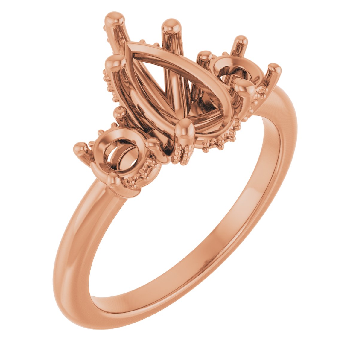 Hidden Halo-Style Engagement Ring