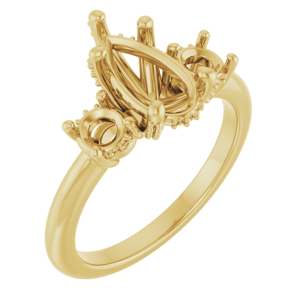 Hidden Halo-Style Engagement Ring