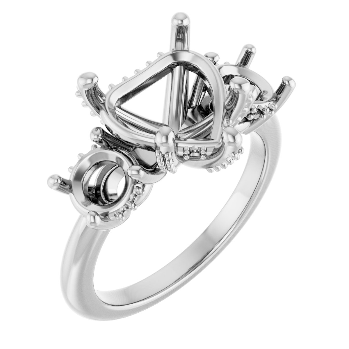 Hidden Halo-Style Engagement Ring