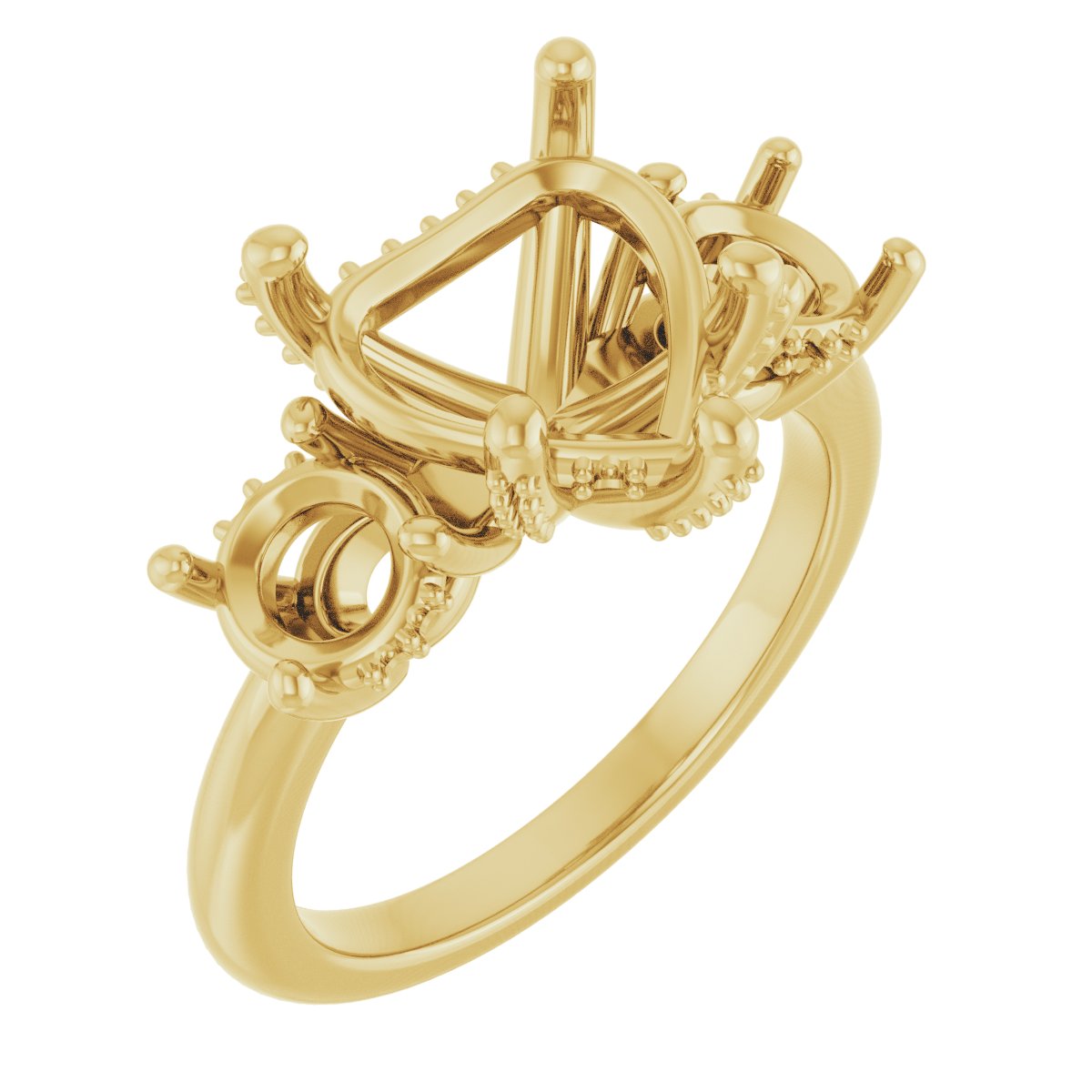 Hidden Halo-Style Engagement Ring