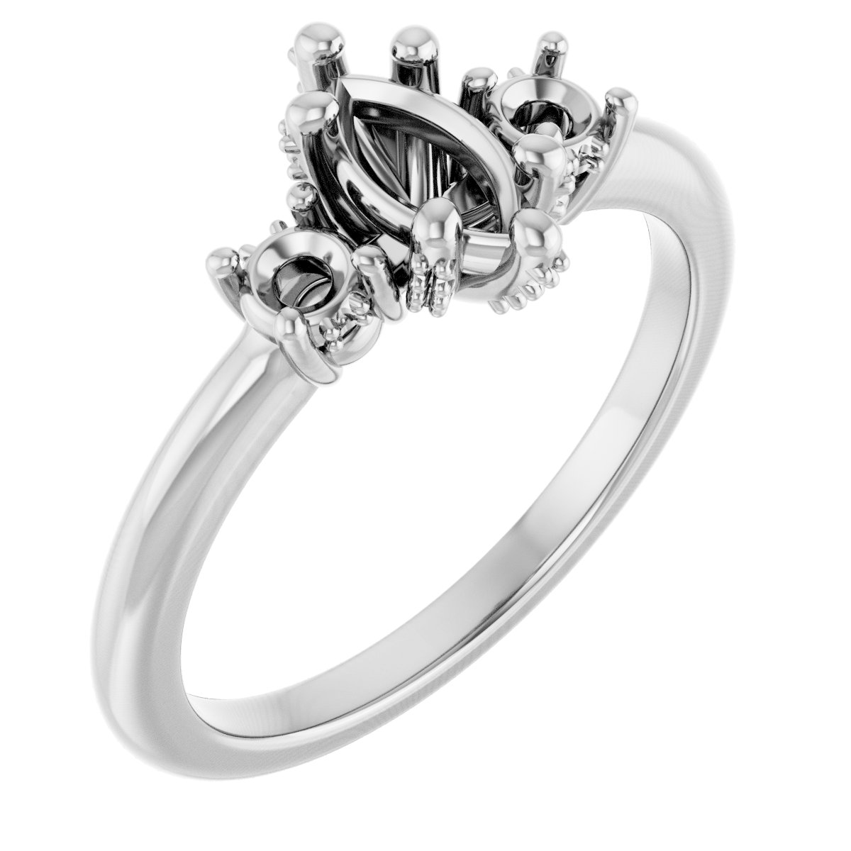 Hidden Halo-Style Engagement Ring
