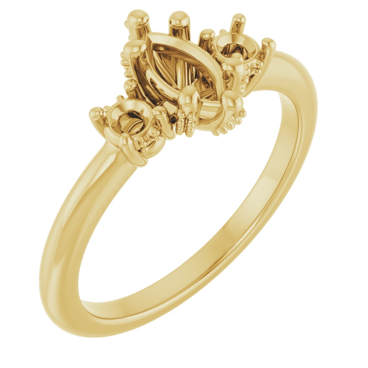 Hidden Halo-Style Engagement Ring