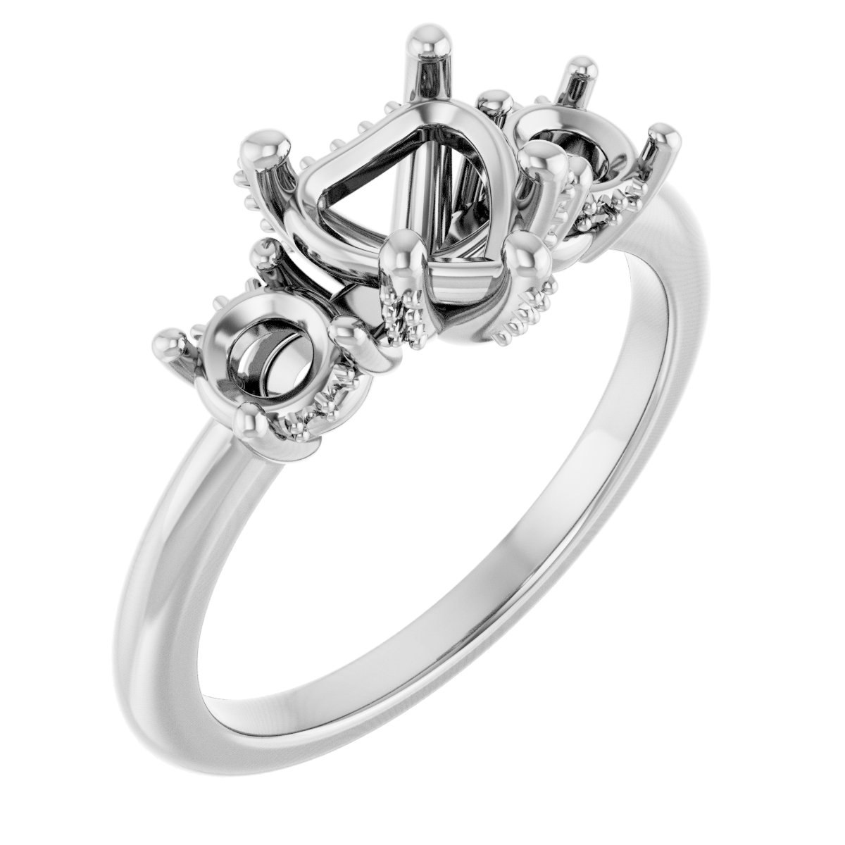 Hidden Halo-Style Engagement Ring