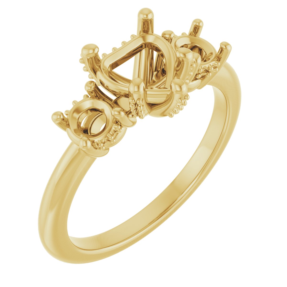 Hidden Halo-Style Engagement Ring