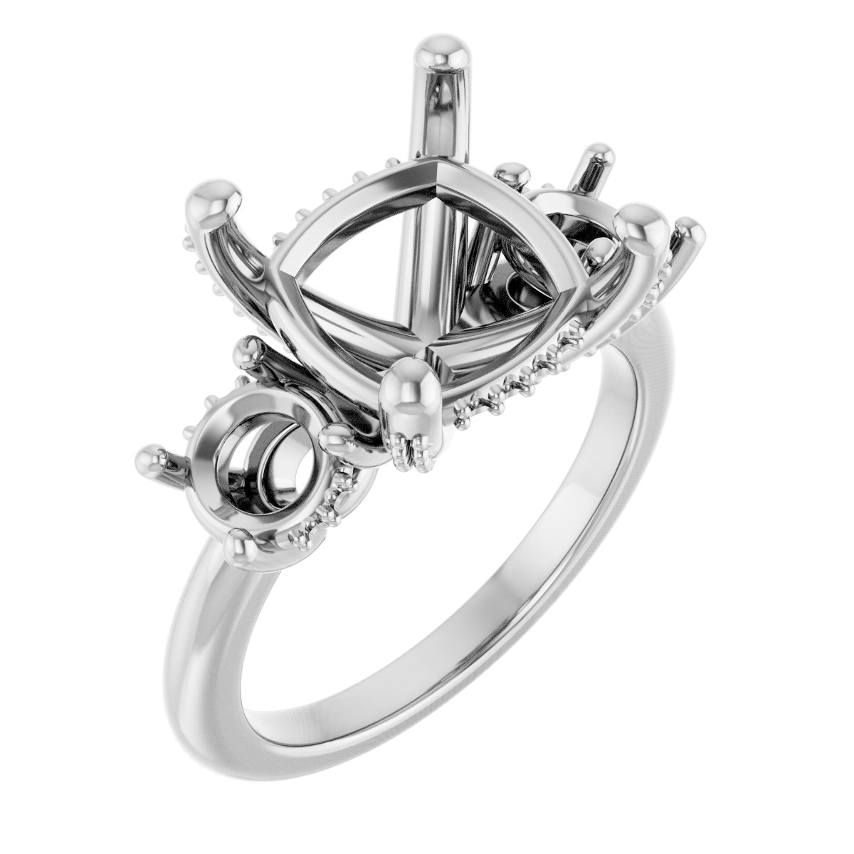 Hidden Halo-Style Engagement Ring