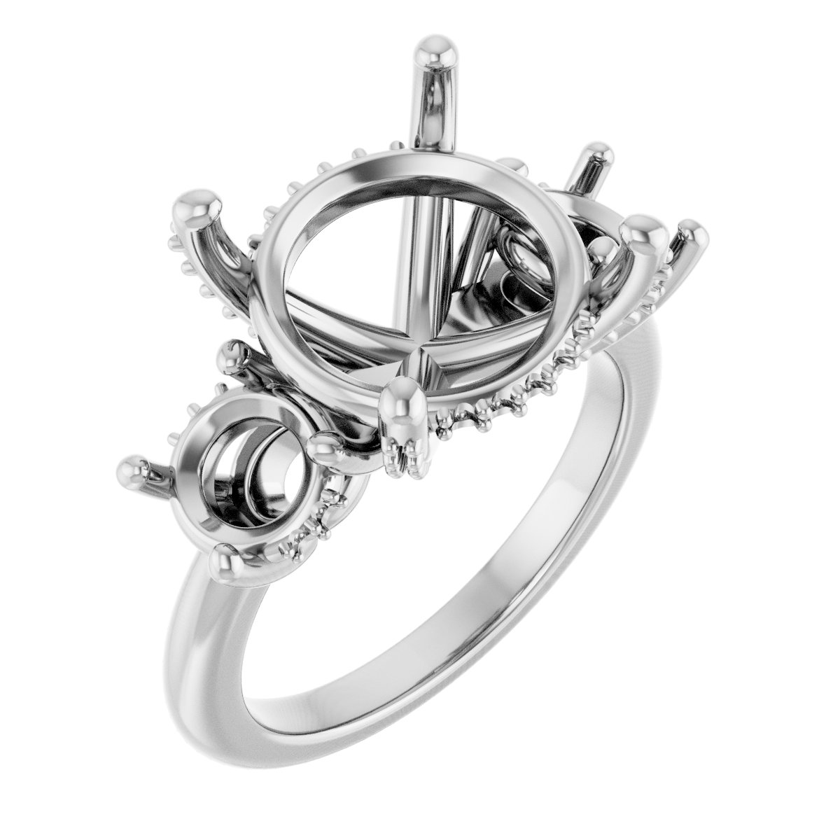 Hidden Halo-Style Engagement Ring