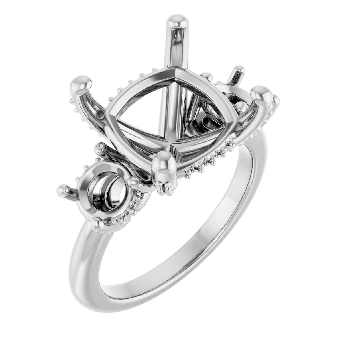Hidden Halo-Style Engagement Ring