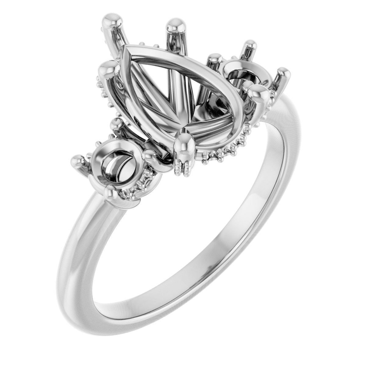 Hidden Halo-Style Engagement Ring