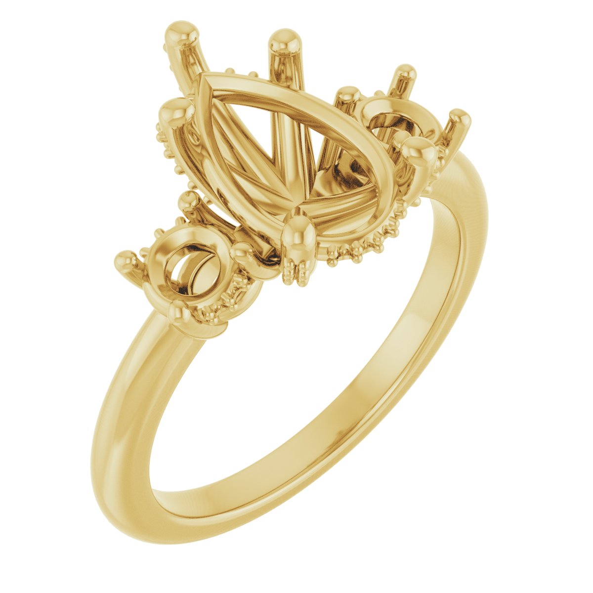 Hidden Halo-Style Engagement Ring