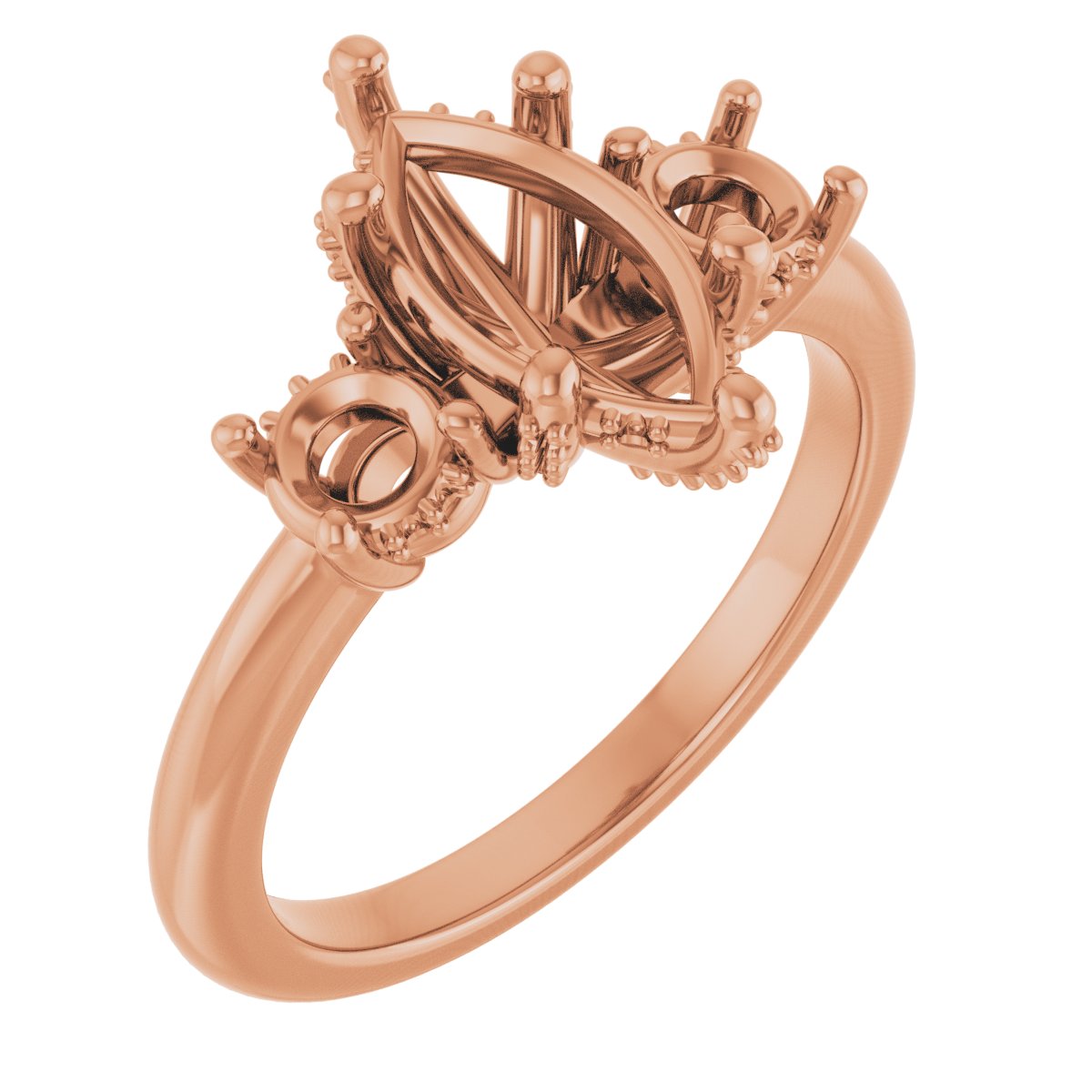Hidden Halo-Style Engagement Ring