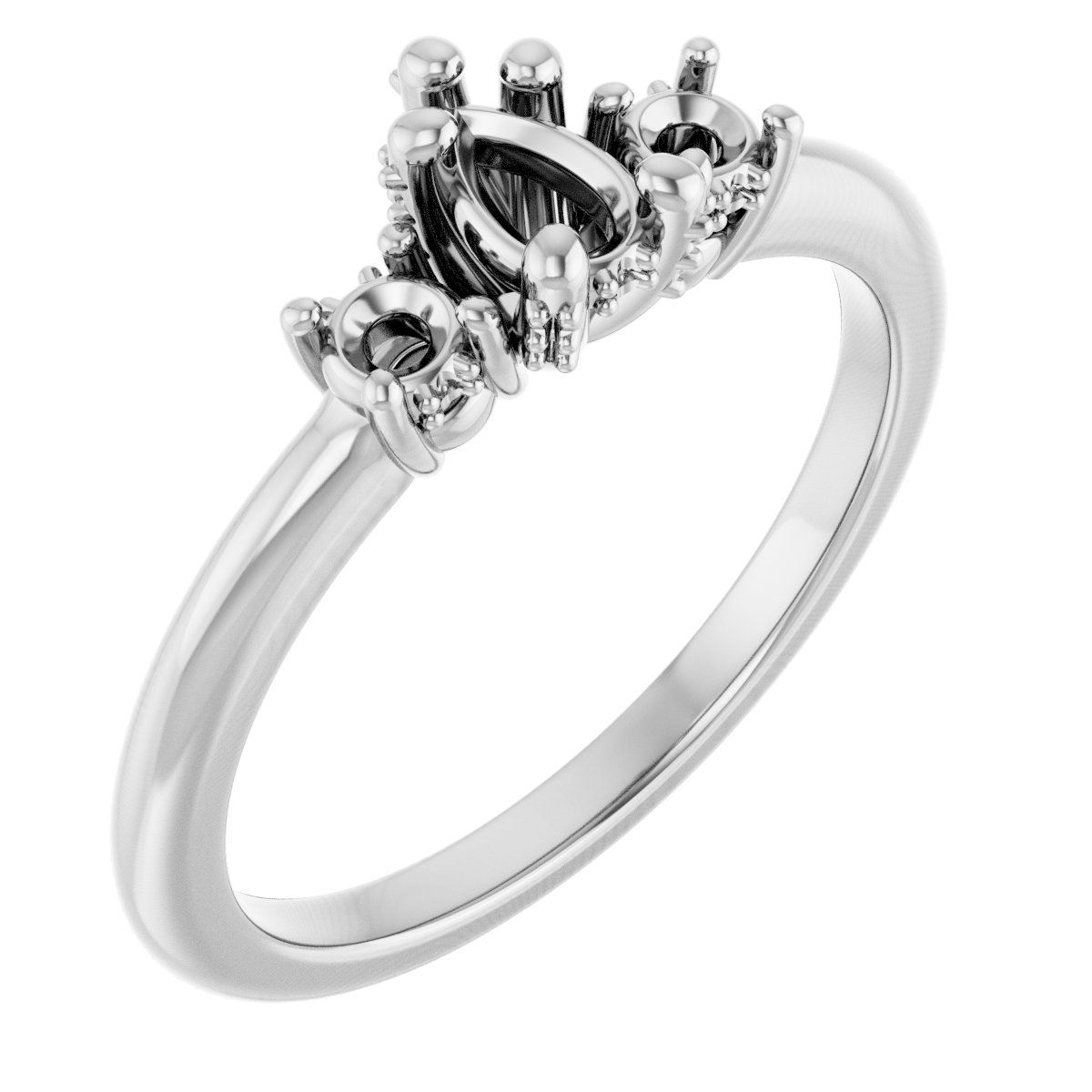 Hidden Halo-Style Engagement Ring