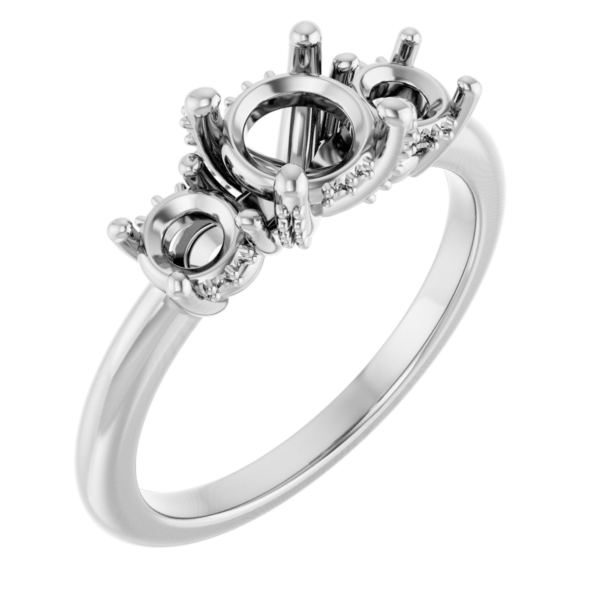 Hidden Halo-Style Engagement Ring