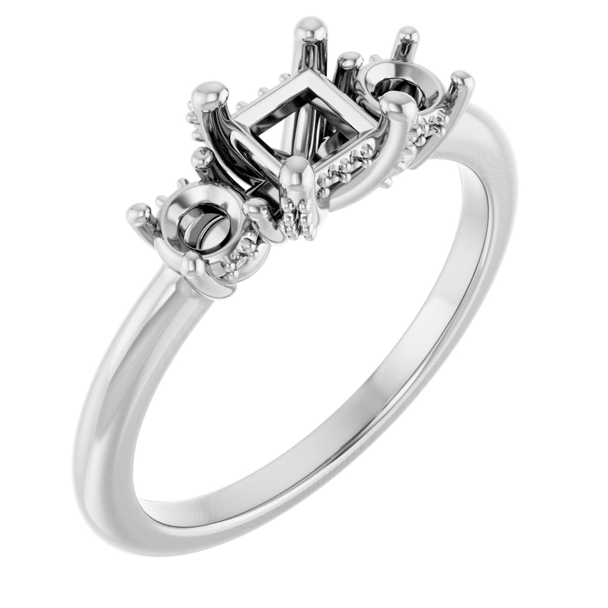 Hidden Halo-Style Engagement Ring
