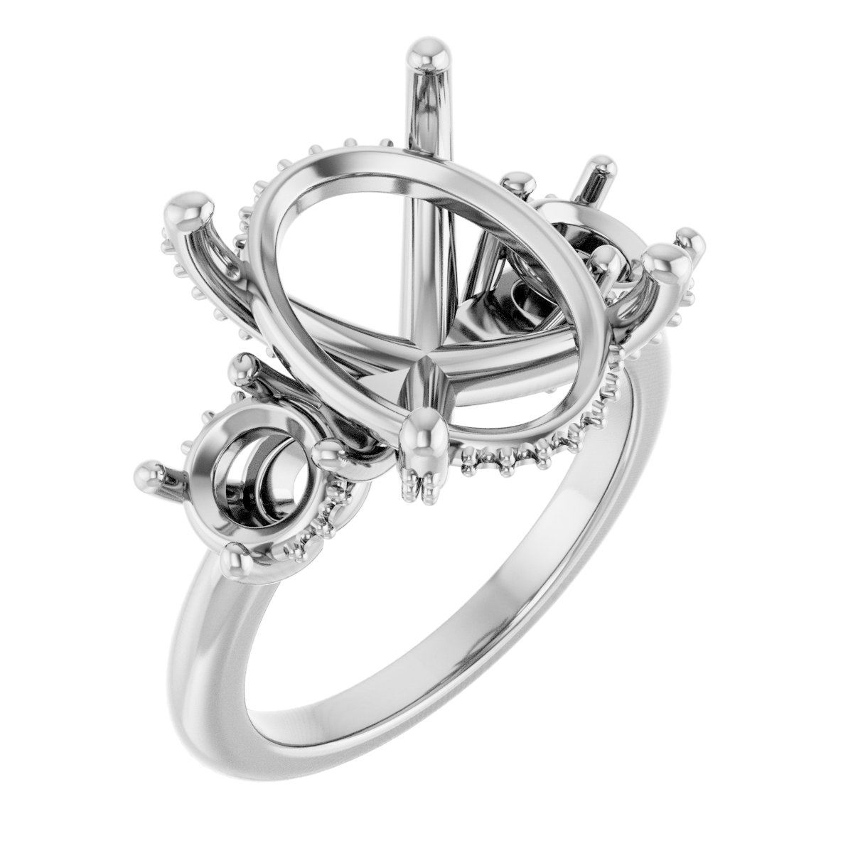 Hidden Halo-Style Engagement Ring