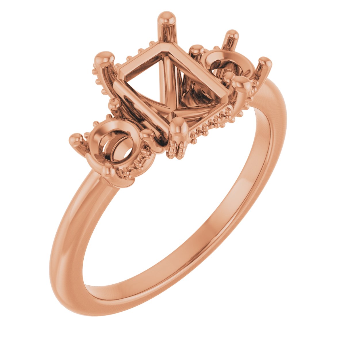 Hidden Halo-Style Engagement Ring