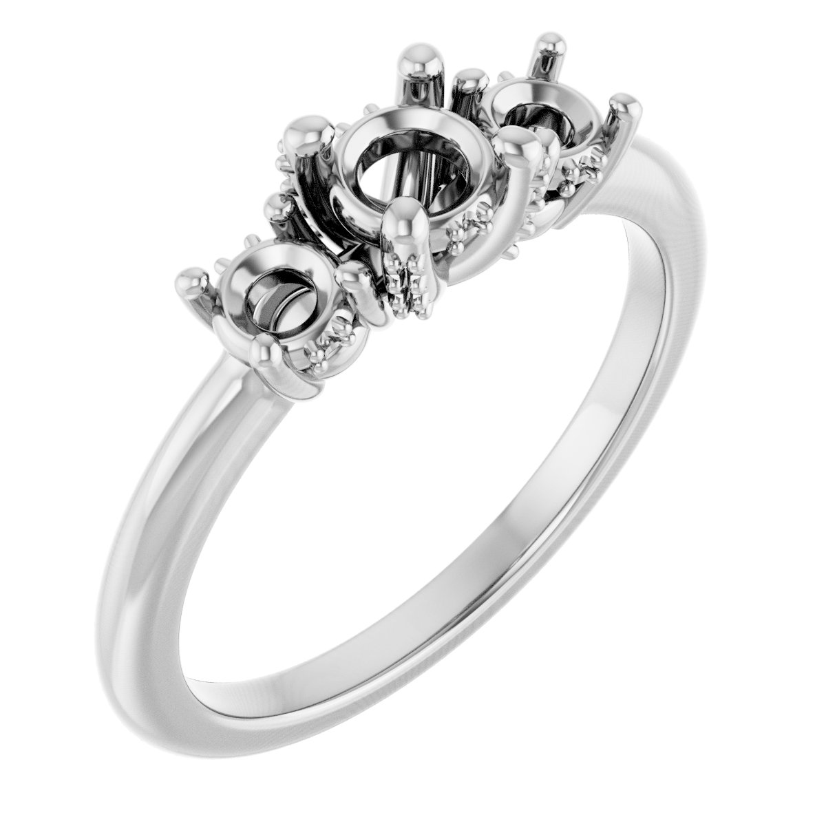 Hidden Halo-Style Engagement Ring