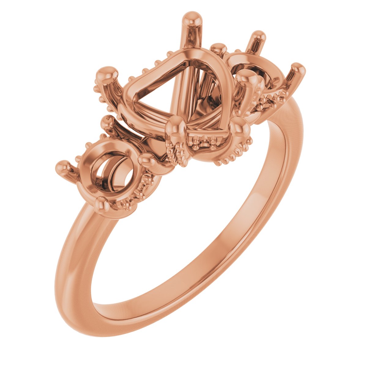 Hidden Halo-Style Engagement Ring