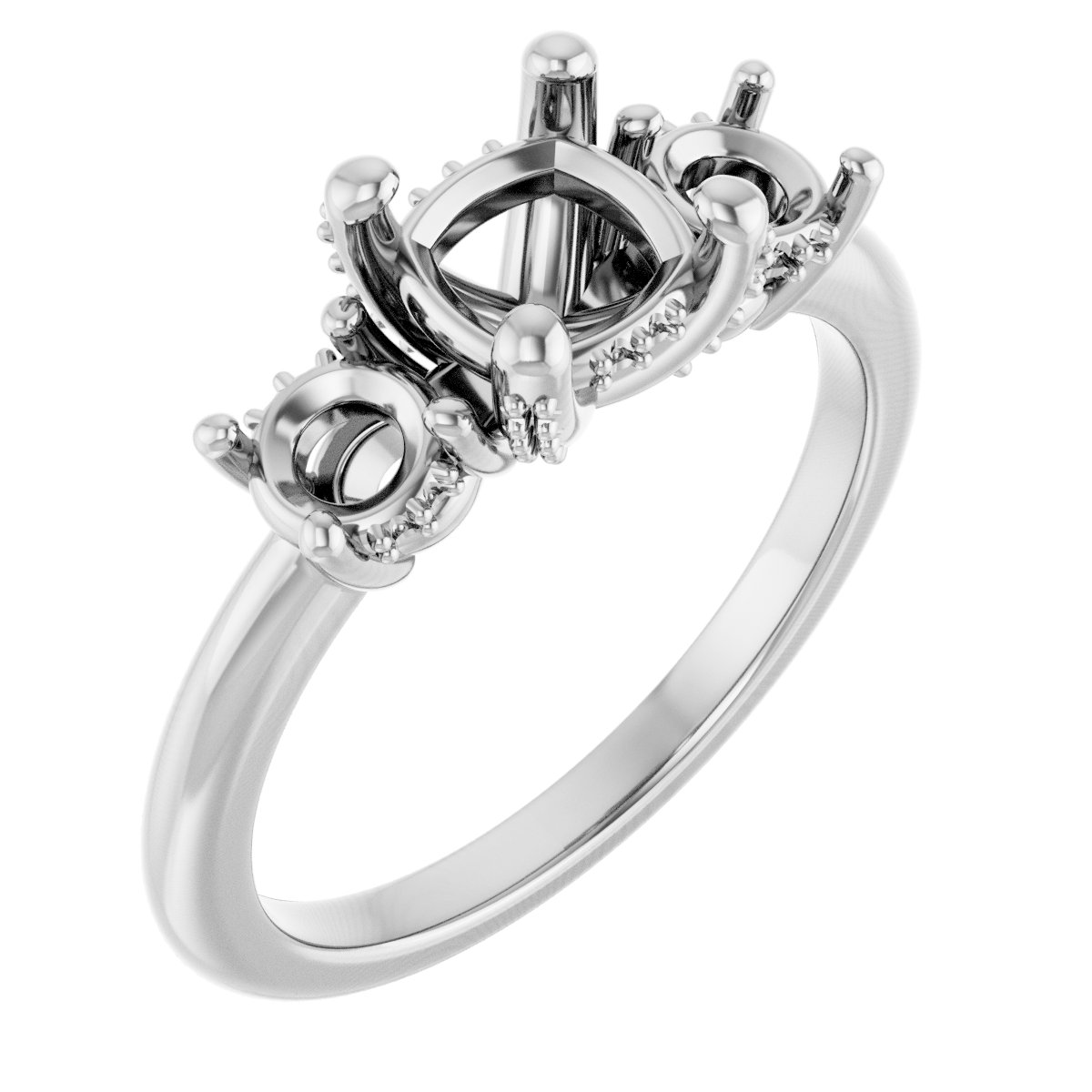 Hidden Halo-Style Engagement Ring