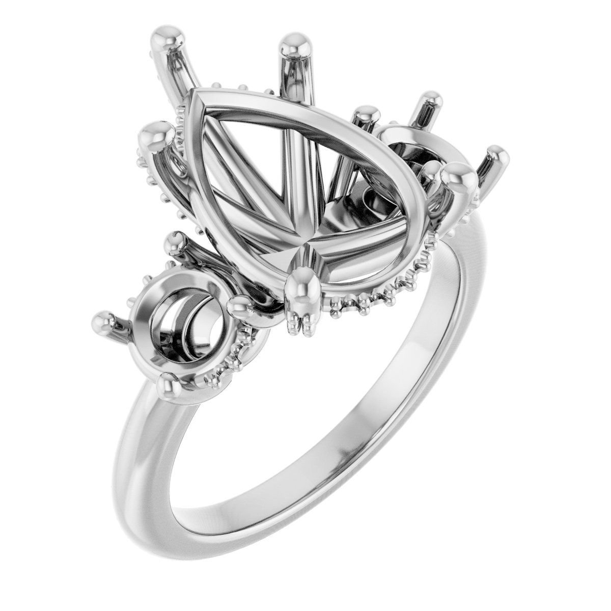 Hidden Halo-Style Engagement Ring