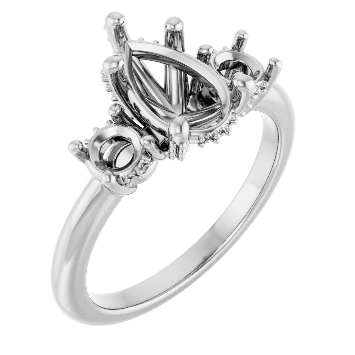 Hidden Halo-Style Engagement Ring