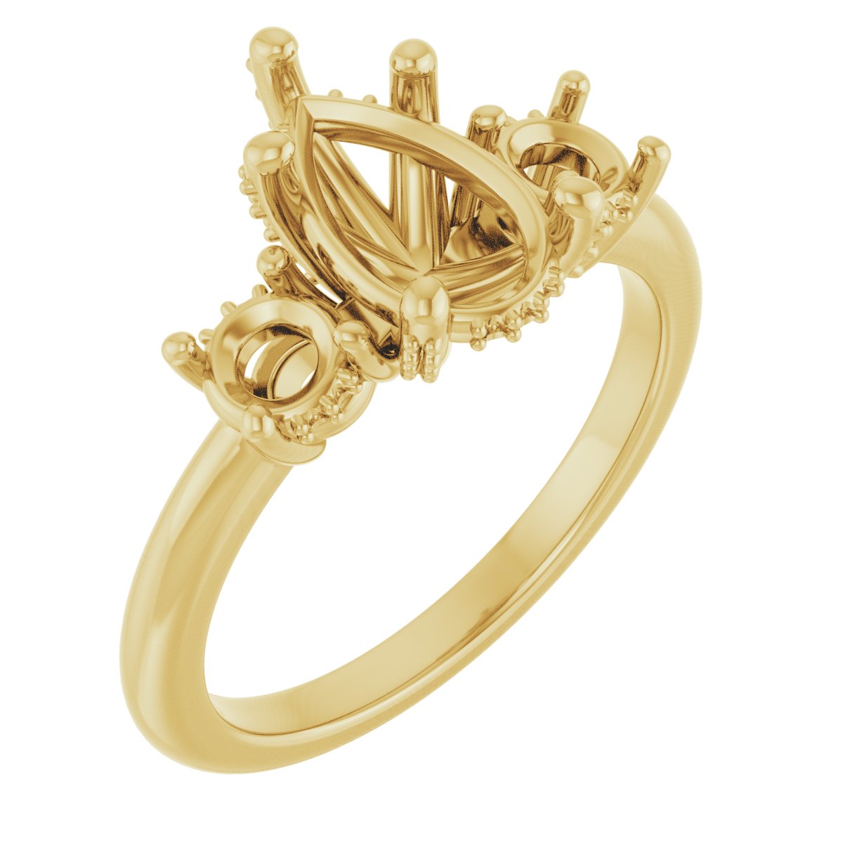 Hidden Halo-Style Engagement Ring