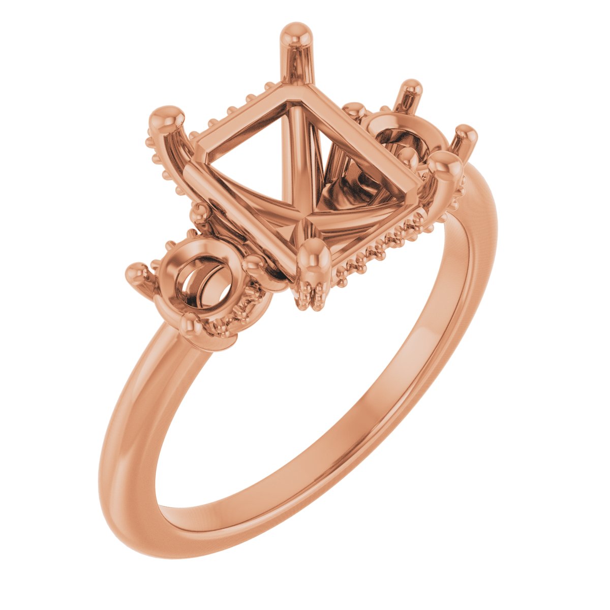 Hidden Halo-Style Engagement Ring
