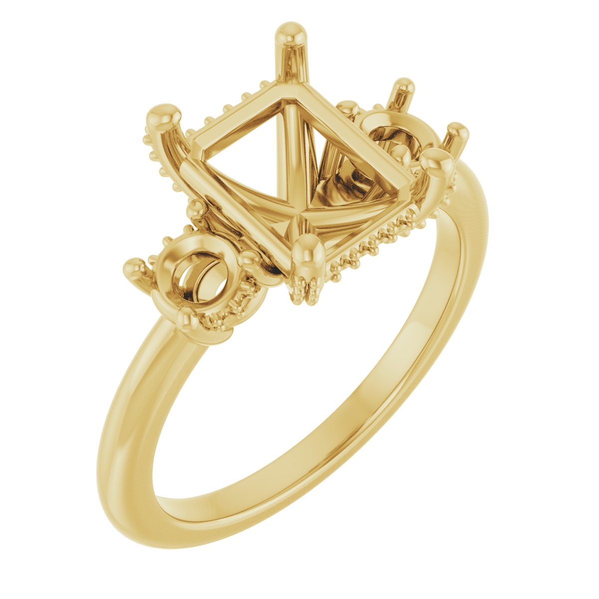 Hidden Halo-Style Engagement Ring
