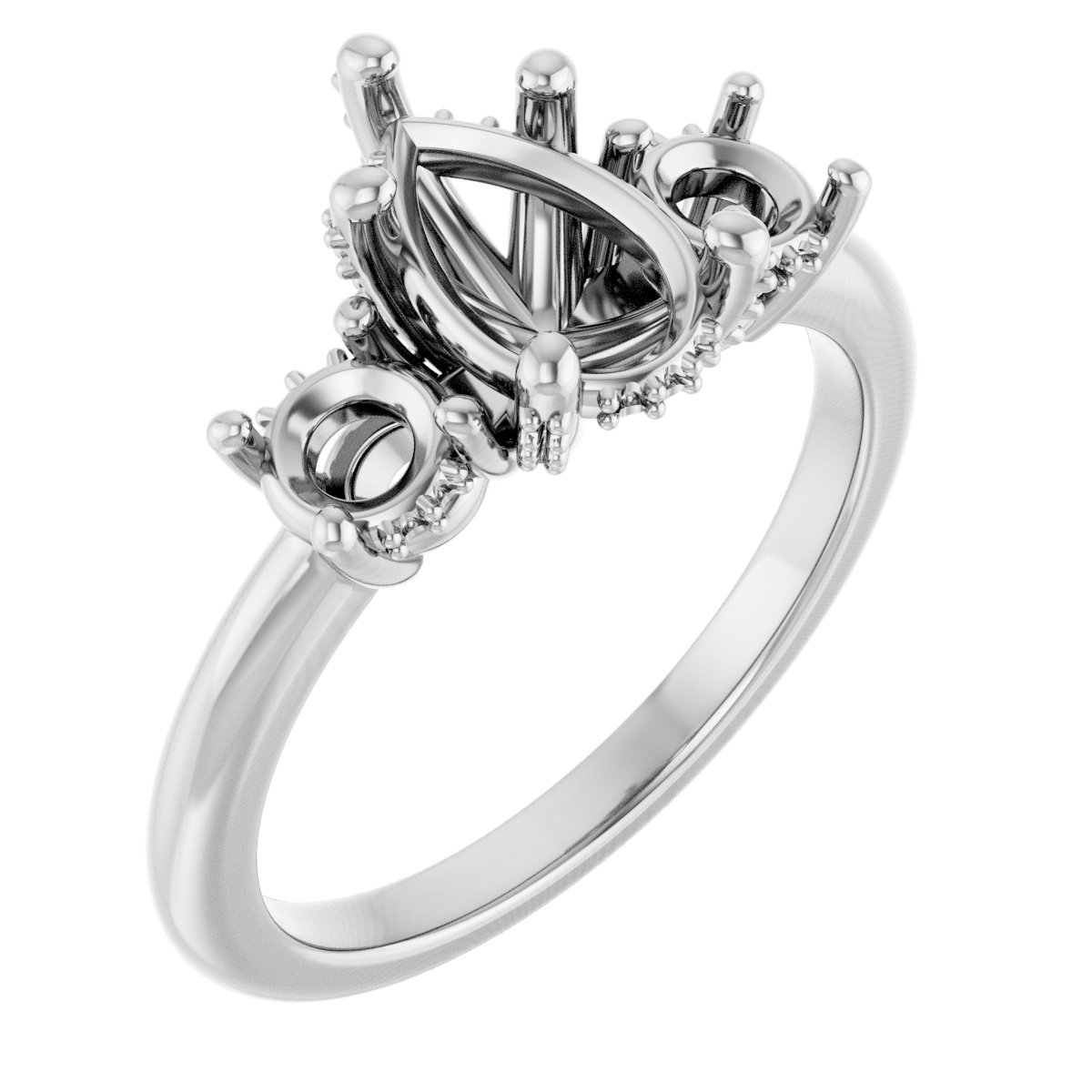 Hidden Halo-Style Engagement Ring
