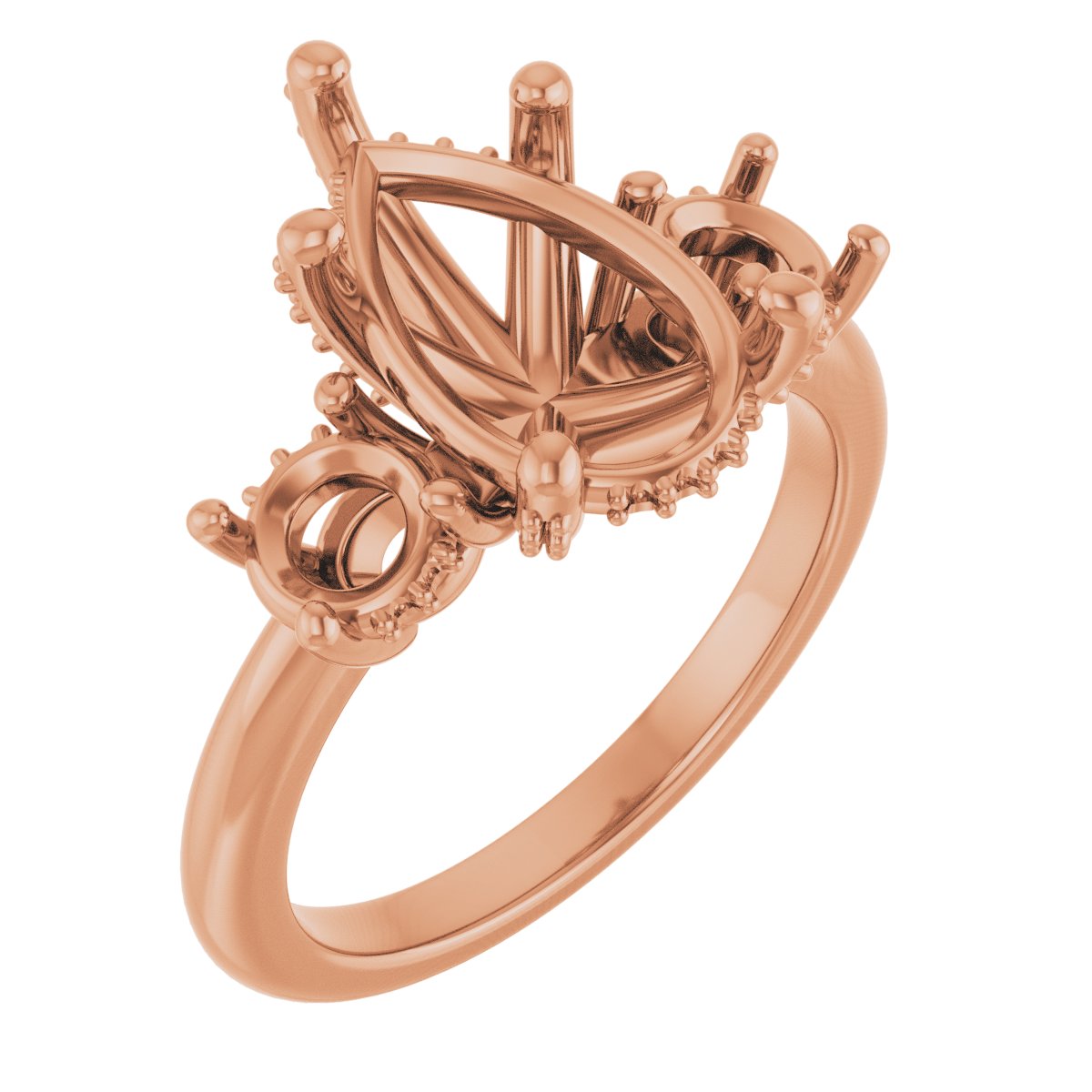 Hidden Halo-Style Engagement Ring