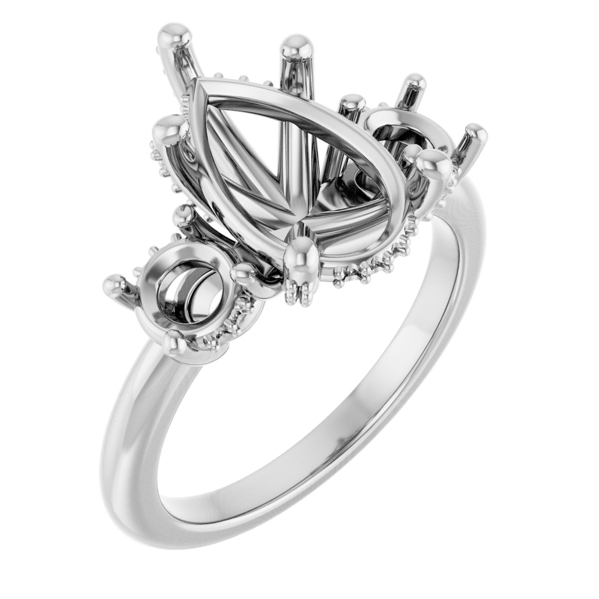 Hidden Halo-Style Engagement Ring