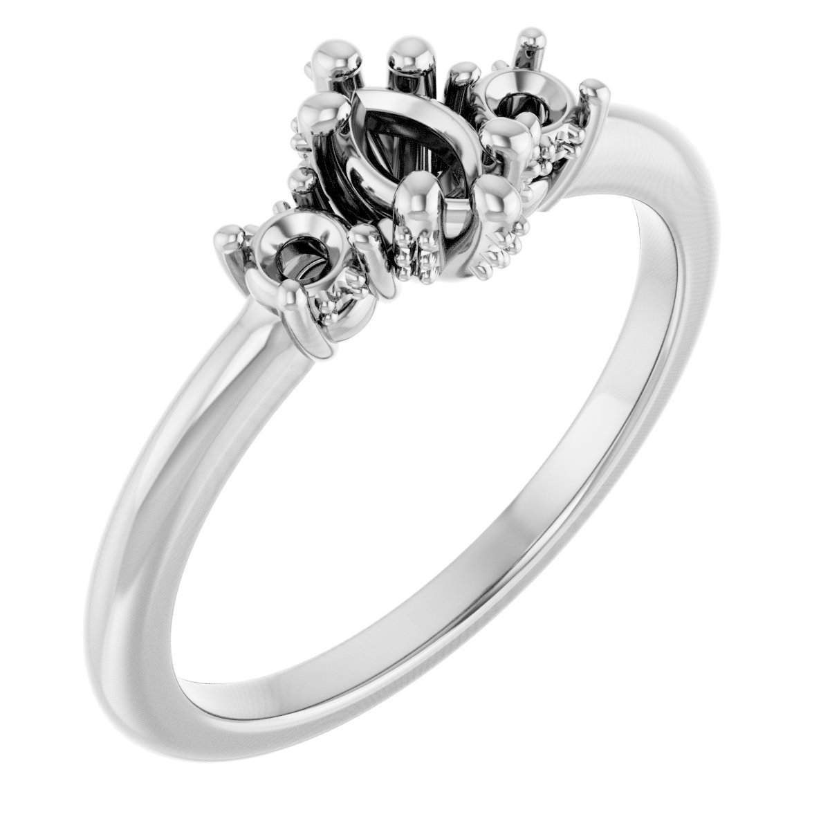 Hidden Halo-Style Engagement Ring