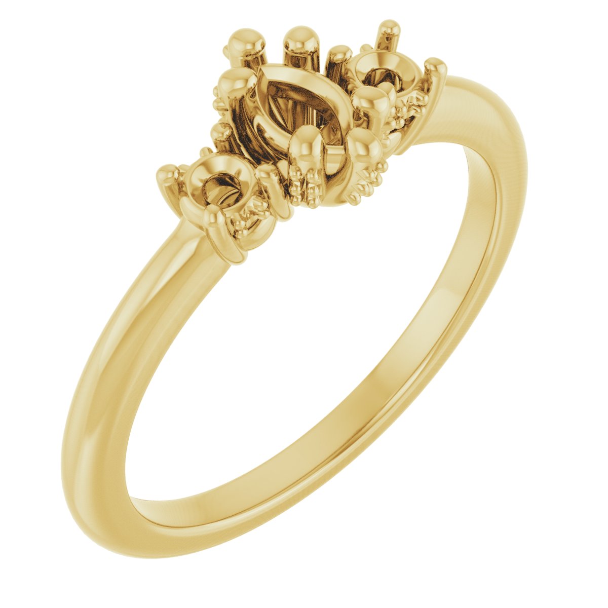 Hidden Halo-Style Engagement Ring