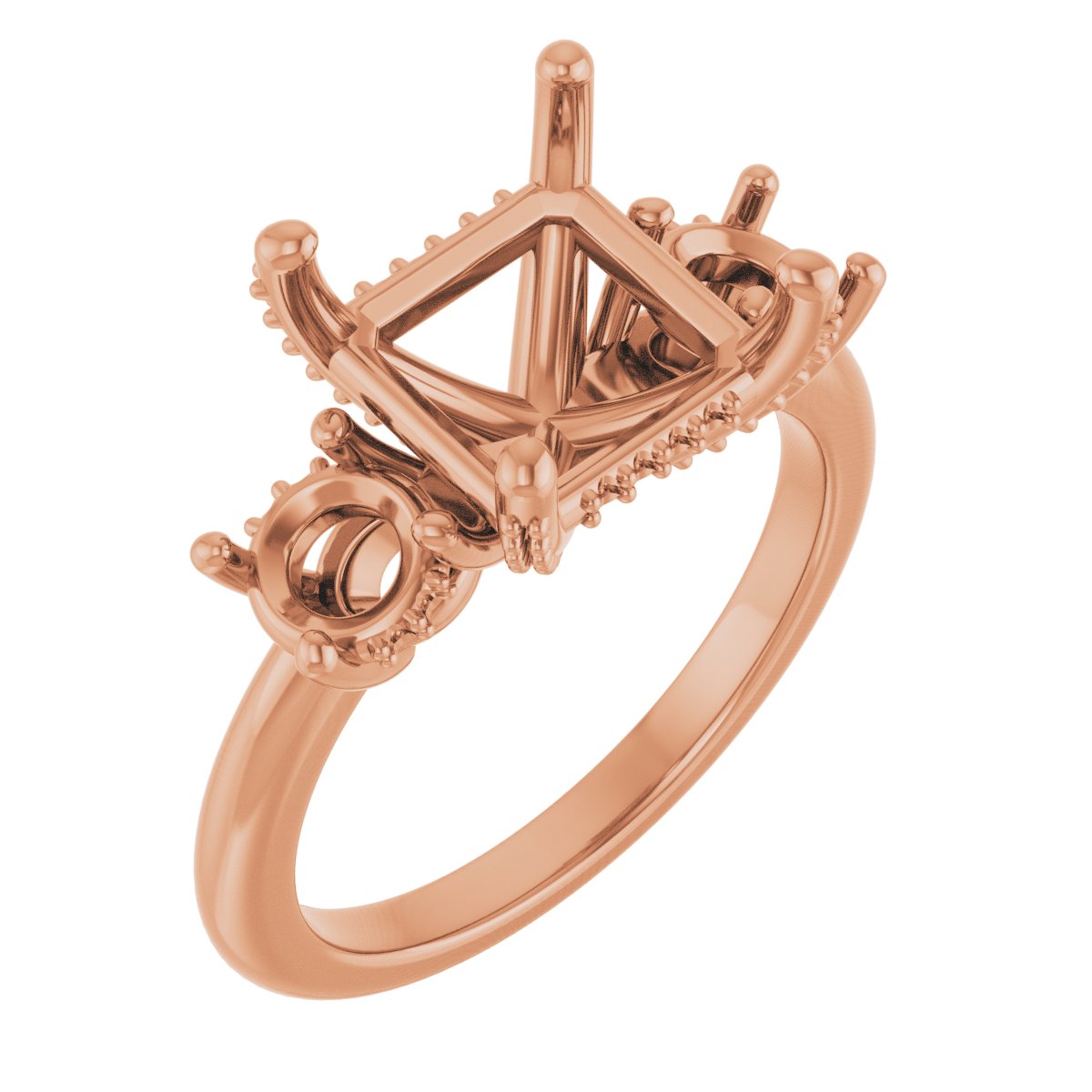 Hidden Halo-Style Engagement Ring