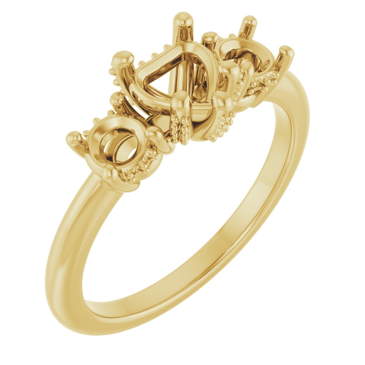 Hidden Halo-Style Engagement Ring