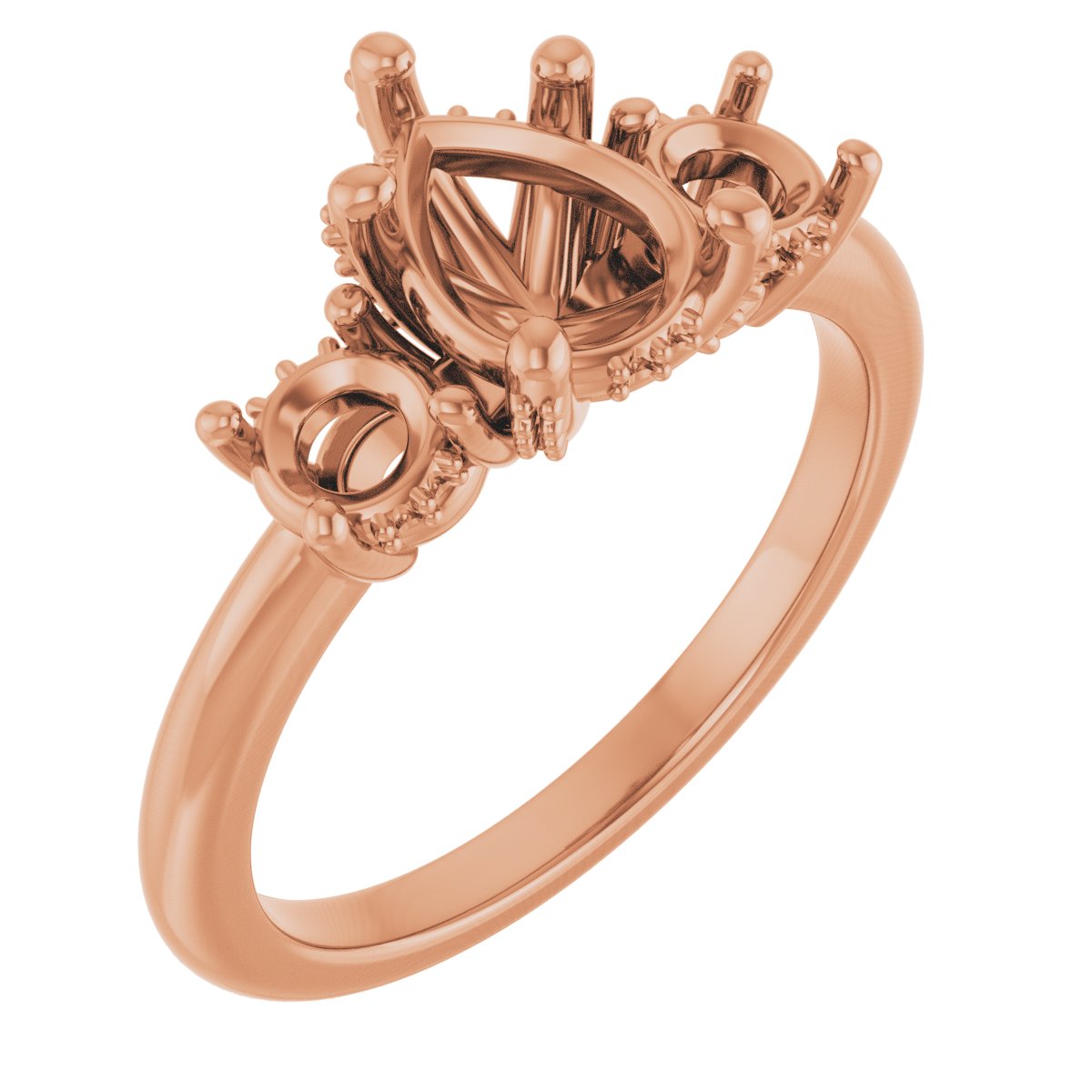 Hidden Halo-Style Engagement Ring