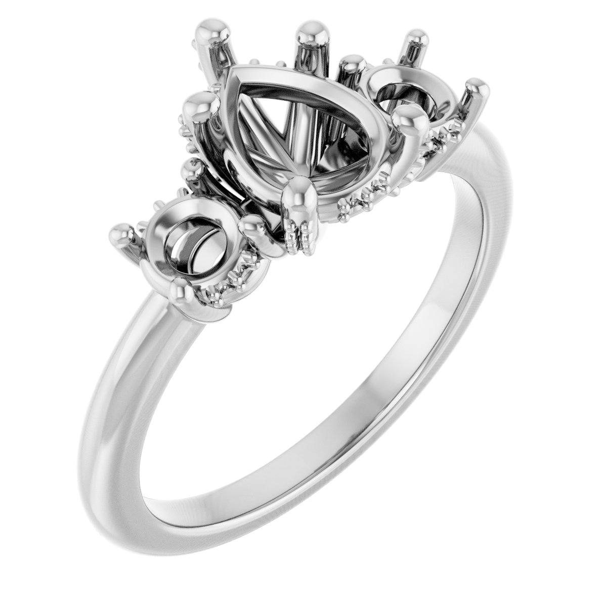 Hidden Halo-Style Engagement Ring