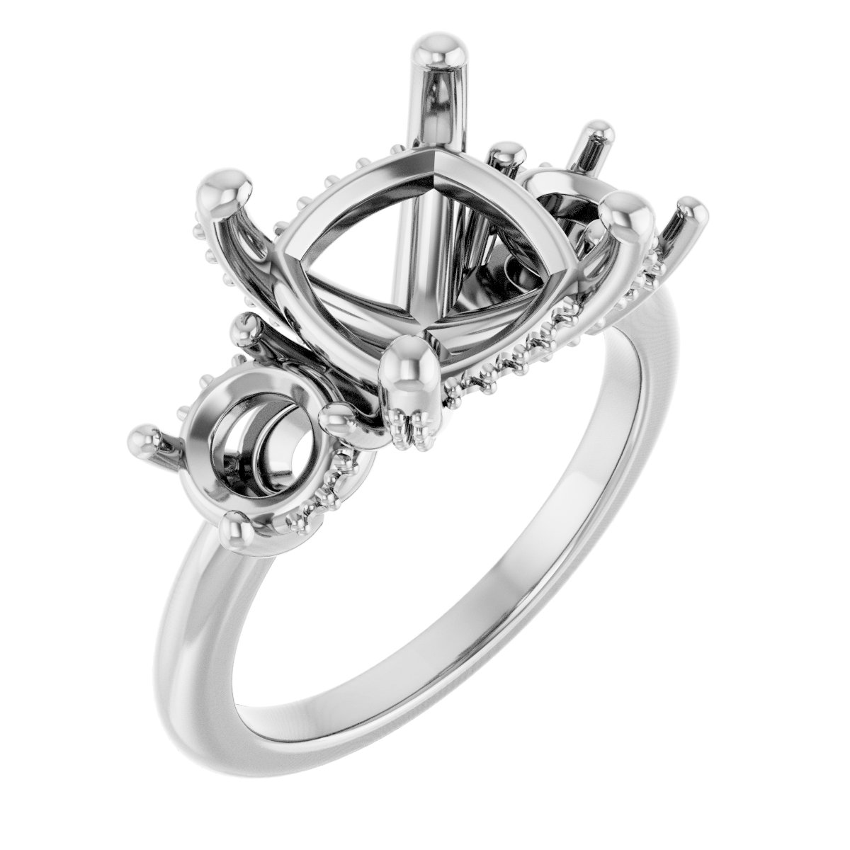 Hidden Halo-Style Engagement Ring