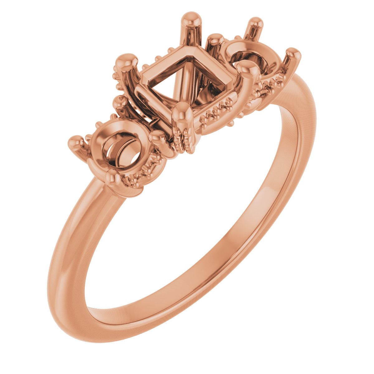 Hidden Halo-Style Engagement Ring