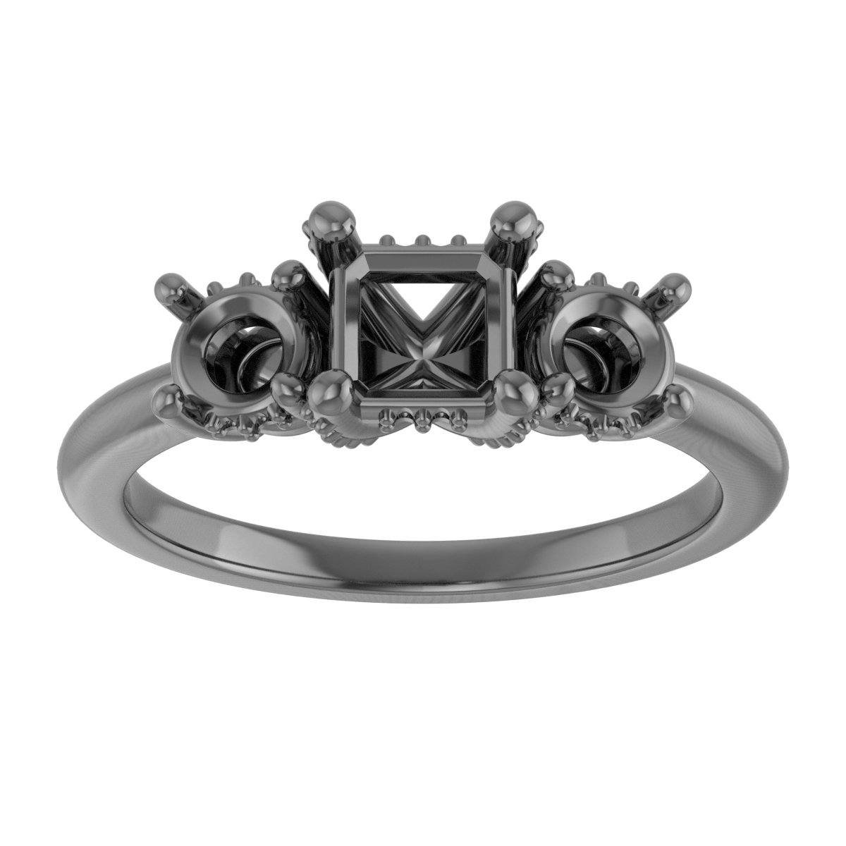 11x5.5 mm Marquise Engagement Ring Mounting view 3