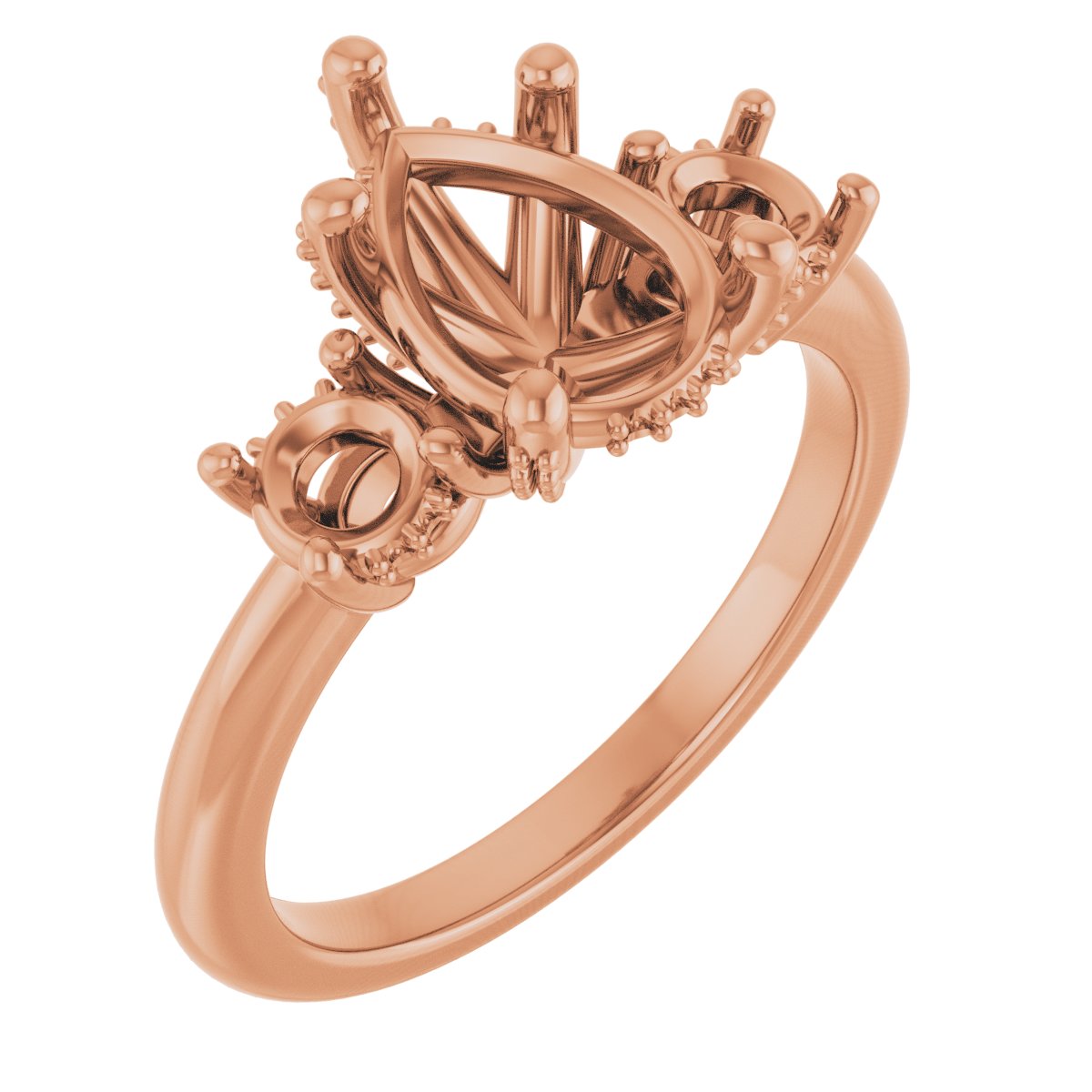 Hidden Halo-Style Engagement Ring