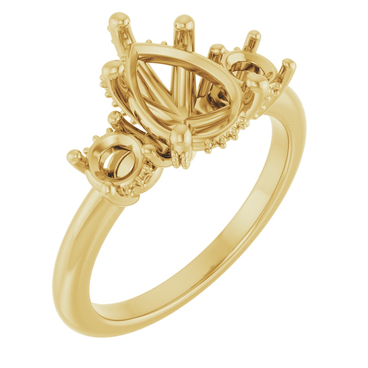 Hidden Halo-Style Engagement Ring